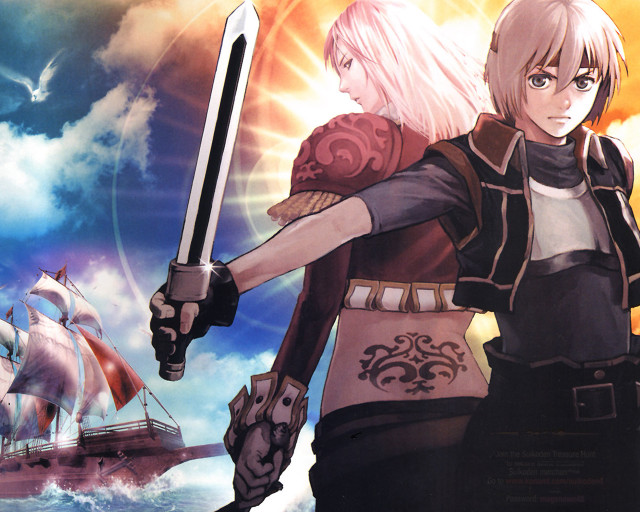 Couple ship sword armor cloud free wallpaper for desktop - medium preview image