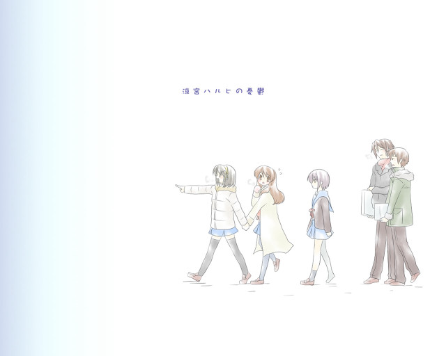 Group people walking street holography free wallpaper for desktop - medium preview image