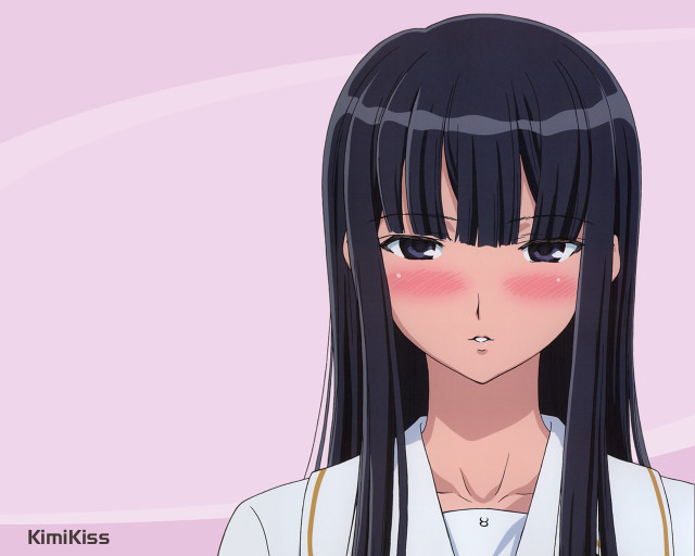 Girl black hair white shirt #7 free wallpaper for desktop - medium preview image