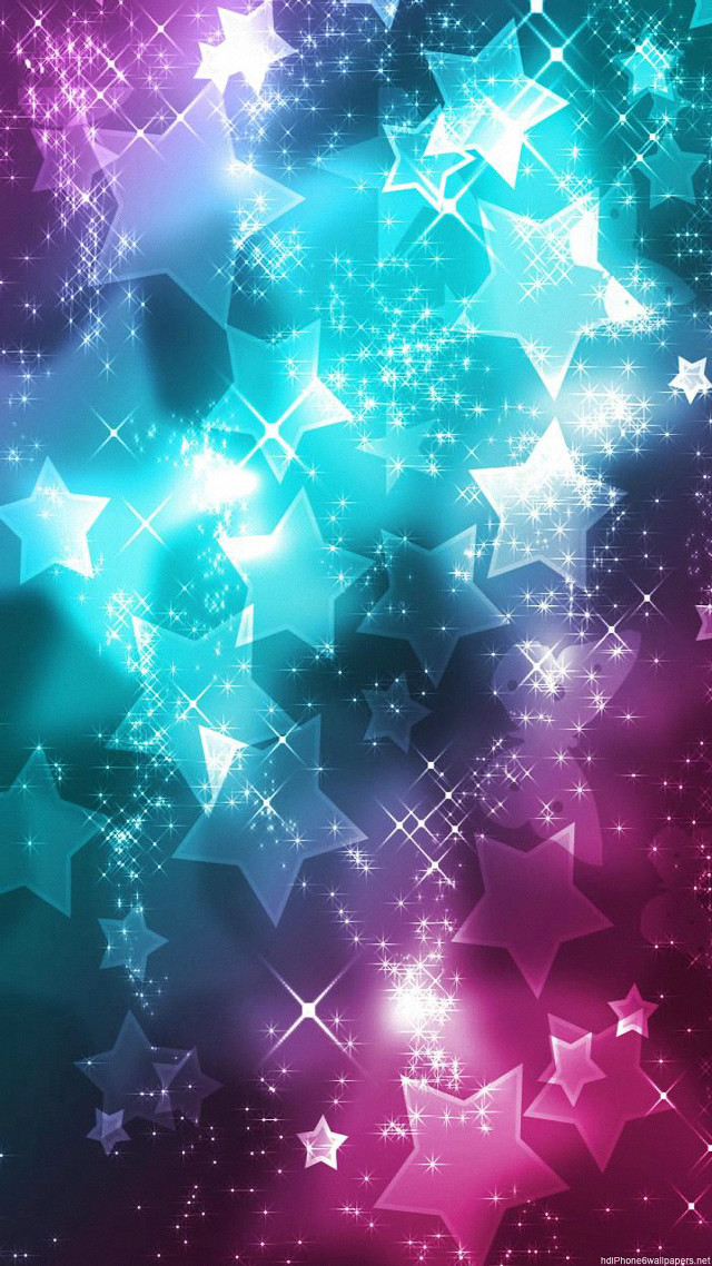 Colorful background stars side image free wallpaper for mobile - medium preview image