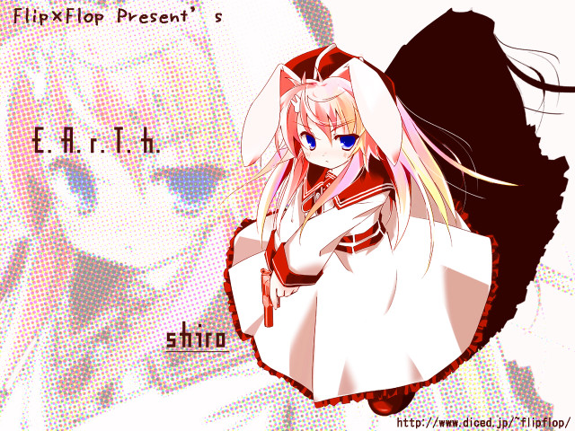 Girl longhair whitedress redbow anime free wallpaper for desktop - medium preview image