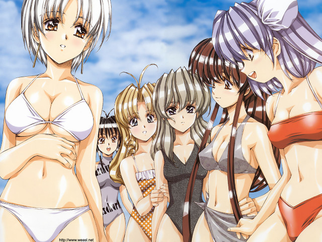 Group women bikinis sky manga free wallpaper for desktop - medium preview image