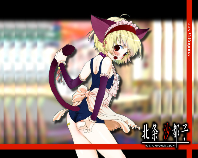 Anime cat ears hat dress free wallpaper for desktop - medium preview image