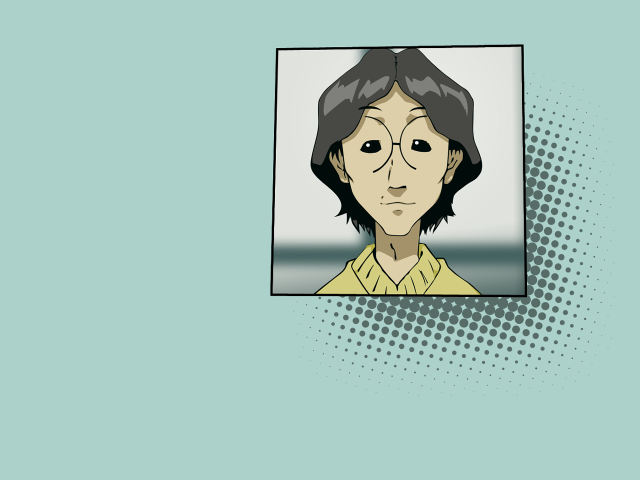 Woman yellow shirt green background free wallpaper for desktop - medium preview image