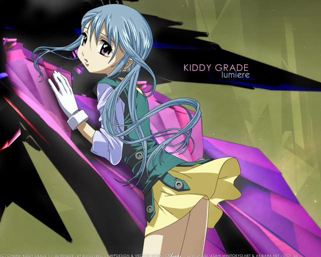 Kiddy grade purple girl holography free wallpaper for desktop - medium preview image