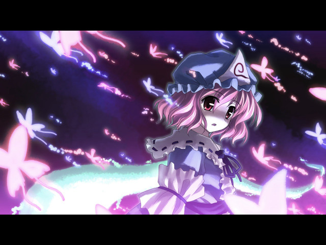 Girl hat dress snow butterflies #2 free wallpaper for desktop - medium preview image