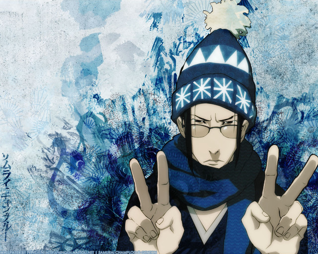 Man hat scarf peace sign free wallpaper for desktop - medium preview image