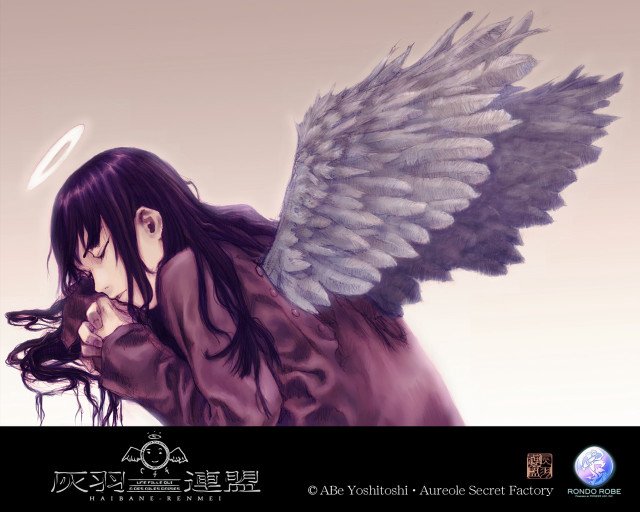 Angel wings halo manga gothic free wallpaper for desktop - medium preview image