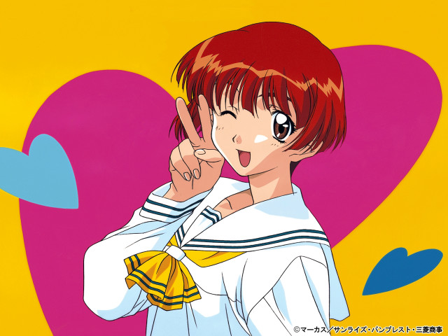 Red haired sailor girl ayako free wallpaper for desktop - medium preview image