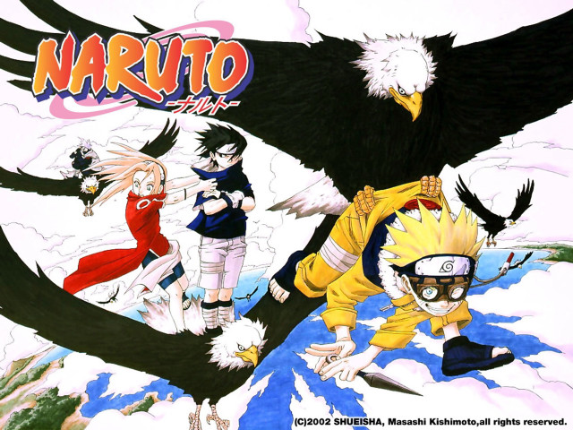 Anime bird group mountfuji naruto free wallpaper for desktop - medium preview image