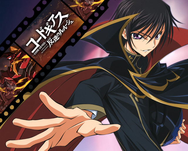 Black cape rayonism lelouch outstretched free wallpaper for desktop - medium preview image