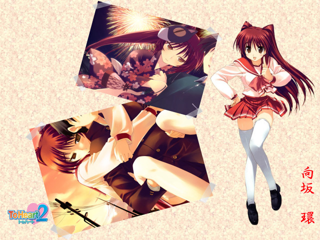 Anime collage kimono foxmask schooluniform free wallpaper for desktop - medium preview image