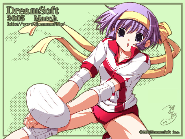 Girl uniform baseball bat ribbon free wallpaper for desktop - medium preview image