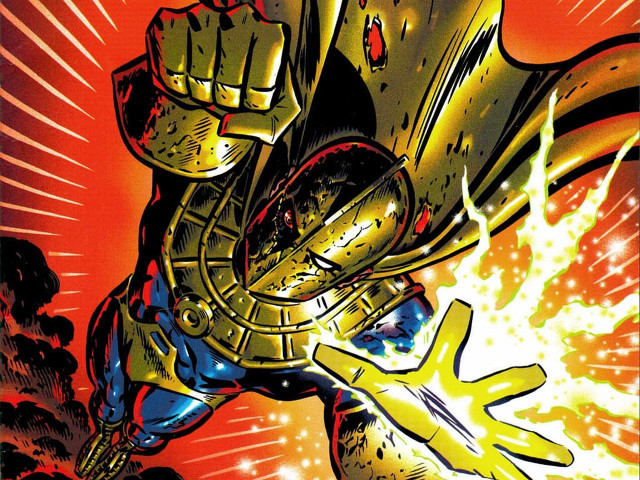 Comic character fist helmet superhero free wallpaper for desktop - medium preview image