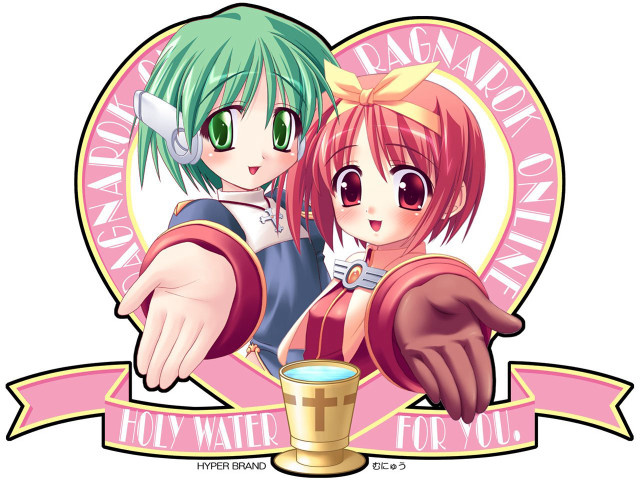 Valentine animegirls coffee banner lycoart free wallpaper for desktop - medium preview image