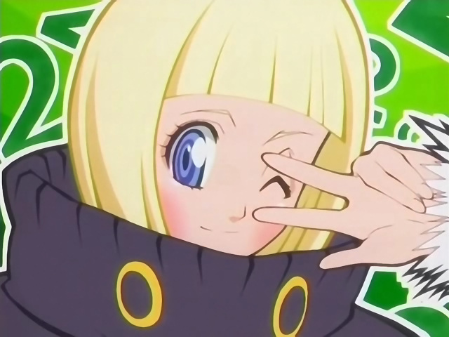 Blonde hair blue eyes kawaii free wallpaper for desktop - medium preview image