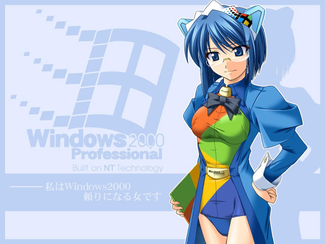 Woman blue coat cat ears free wallpaper for desktop - medium preview image