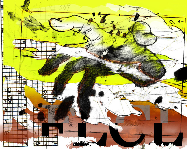 Yellow abstract illustration power lines free wallpaper for desktop - medium preview image