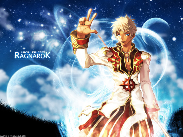 Man peace sign starry sky free wallpaper for desktop - medium preview image