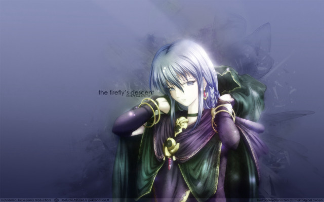 Anime purple cape microphone clarice free wallpaper for desktop - medium preview image