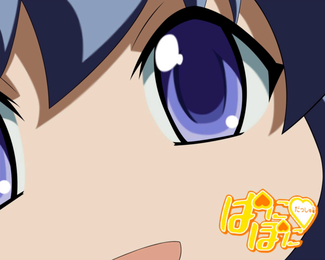 Blue eyes heart sticker black free wallpaper for desktop - medium preview image