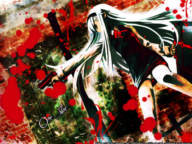 Alice prin neoexpressionism blood splatter free wallpaper for desktop - medium preview image