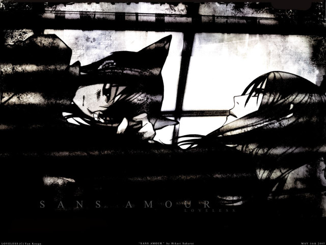 Black white two people looking free wallpaper for desktop - medium preview image