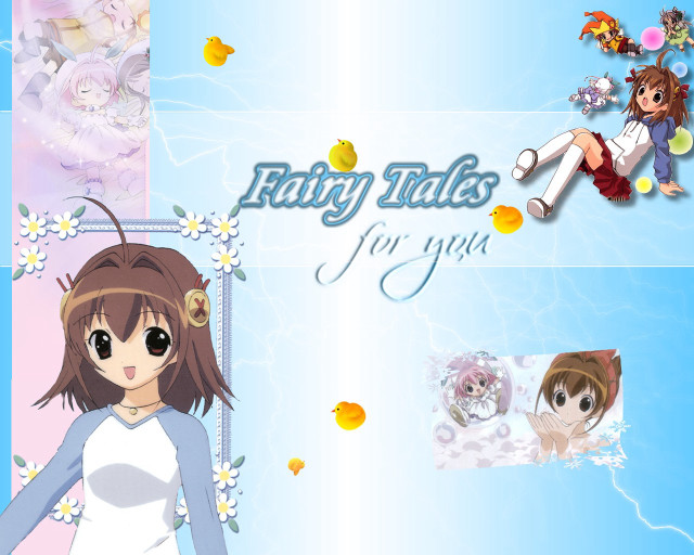 Girl longhair whiteshirt blueflowers cat free wallpaper for desktop - medium preview image