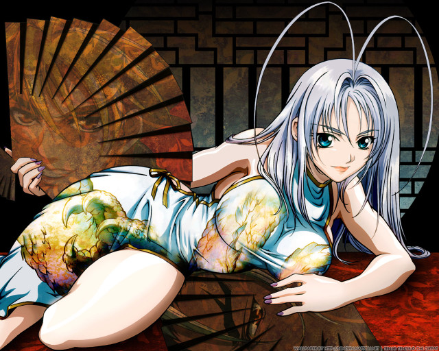 Neogeo anime woman bed fan free wallpaper for desktop - medium preview image