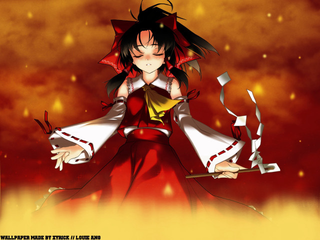 Red dress sword star embers free wallpaper for desktop - medium preview image