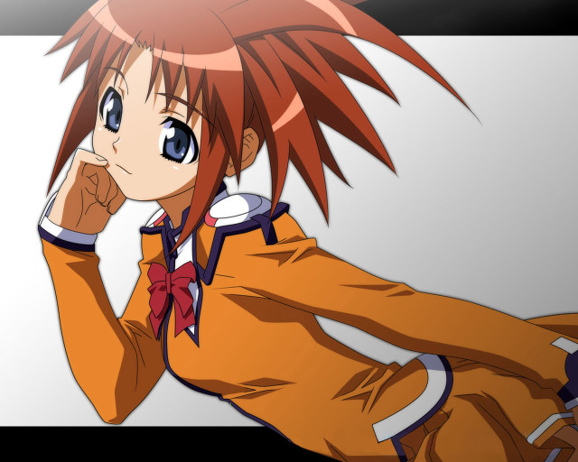 Eizan kikukawa red hair blue #2 free wallpaper for desktop - medium preview image