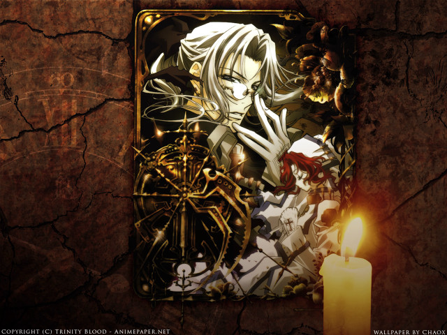 Lit candle whitehair clock gothic free wallpaper for desktop - medium preview image
