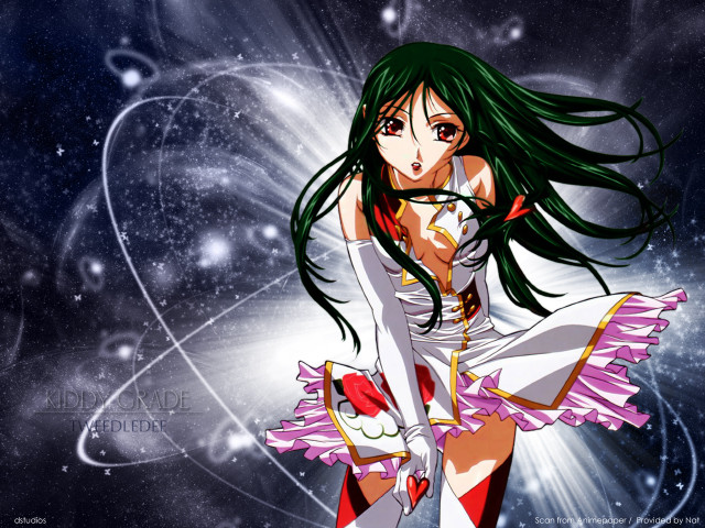 Girl dress longhair sword star free wallpaper for desktop - medium preview image