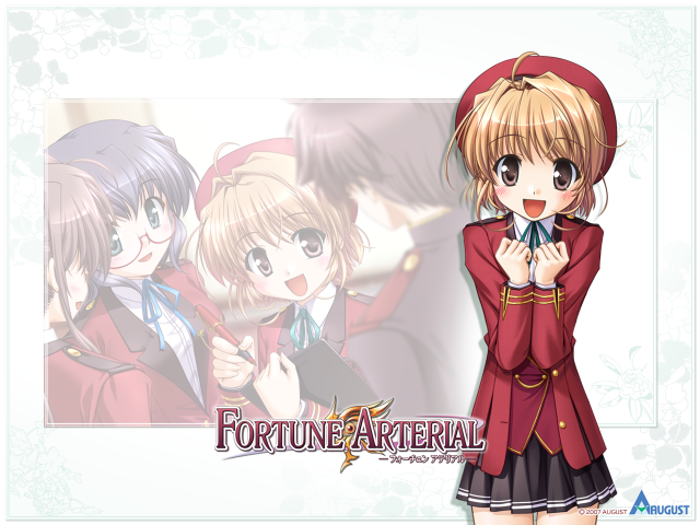 Anime redjacket hat brownhair glasses free wallpaper for desktop - medium preview image