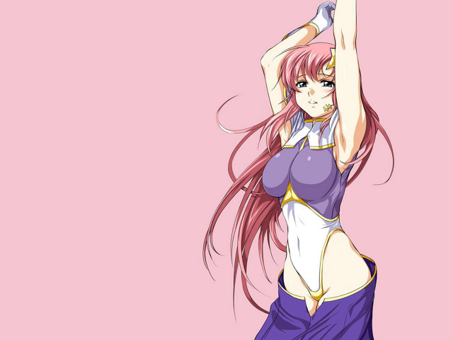 Purple leotard sword pink background free wallpaper for desktop - medium preview image