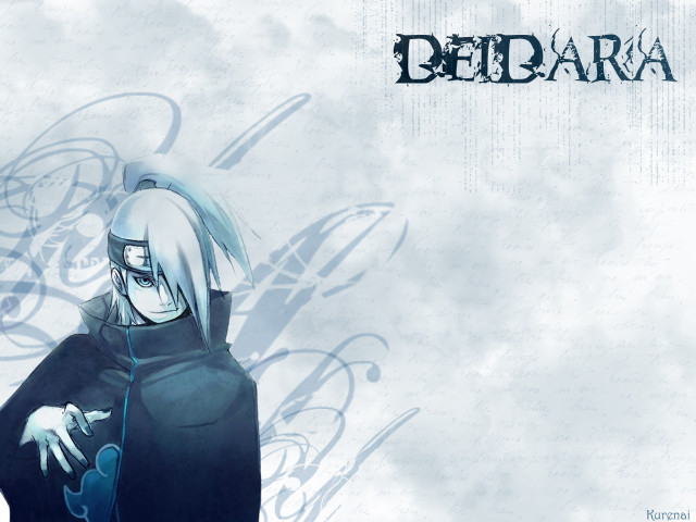 Anime black outfit white hair free wallpaper for desktop - medium preview image