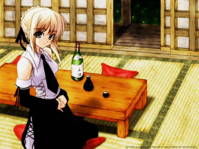 Gothic anime woman wine japanese free wallpaper for desktop - medium preview image