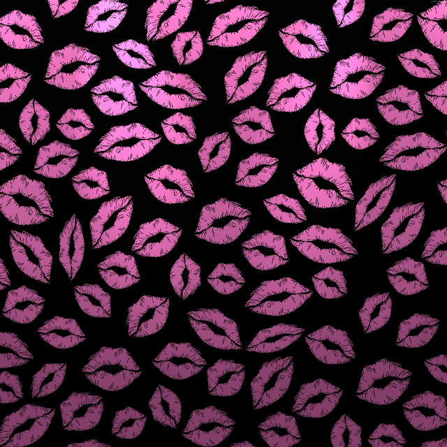 Black pink lipstick prints leaves free wallpaper for tablet - medium preview image