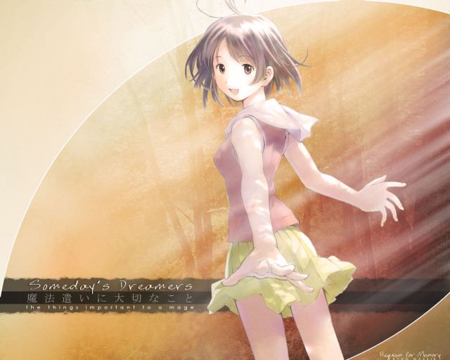 Girl dress circular tree yellow free wallpaper for desktop - medium preview image