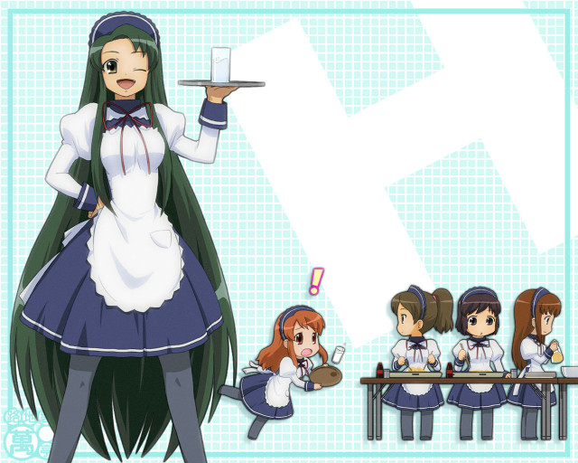 Maid girls tray table argyle free wallpaper for desktop - medium preview image
