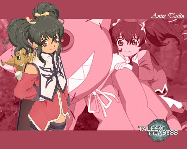 Anime couple pink red white #2 free wallpaper for desktop - medium preview image