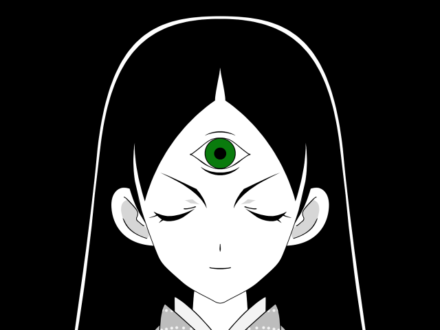 Alice prin green eyes surrealist free wallpaper for desktop - medium preview image