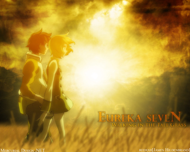 Eurka seven field sunset anime free wallpaper for desktop - medium preview image