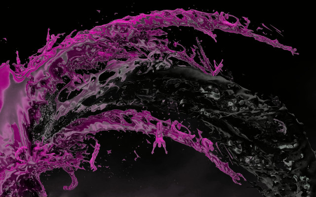 Black pink background water splash free wallpaper for desktop - medium preview image