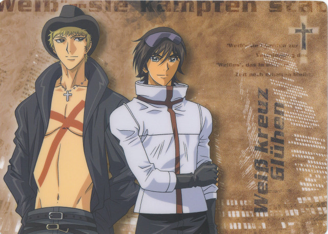 Eizan blonde darkskin cross jewelry free wallpaper for desktop - medium preview image