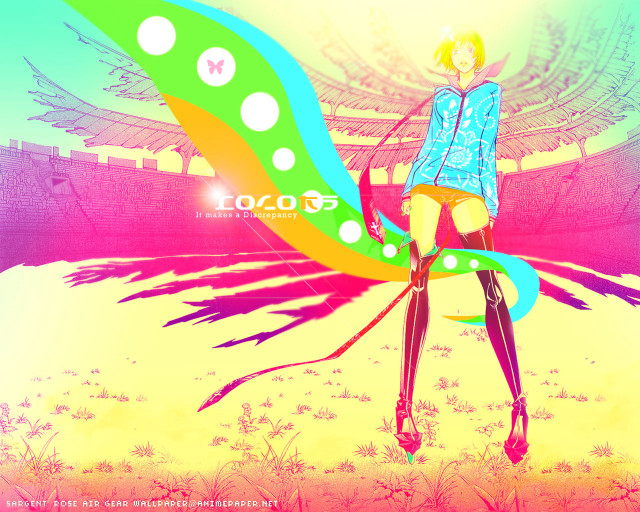 Woman blue shirt black pants free wallpaper for desktop - medium preview image