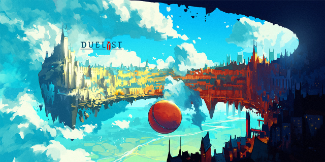City red ball floating clouds free wallpaper for desktop - medium preview image