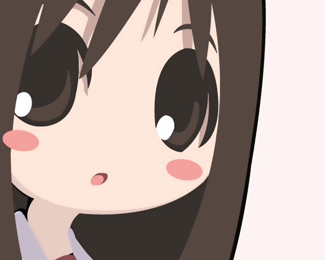 Sad girl anime longhair blush free wallpaper for desktop - medium preview image