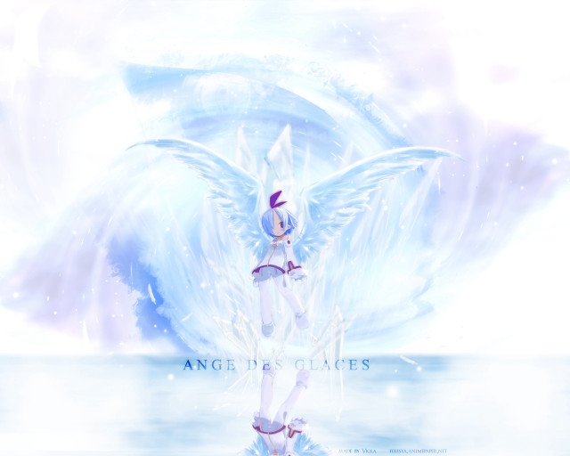 Angel wings water halo anime free wallpaper for desktop - medium preview image