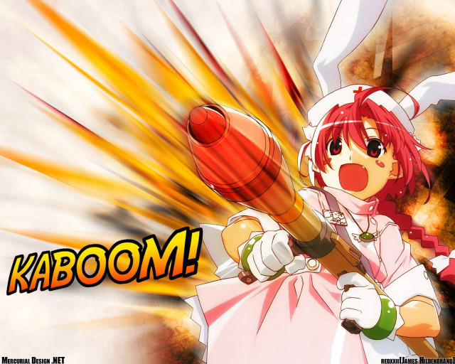 Girl baseballbat explosion anime nurse free wallpaper for desktop - medium preview image